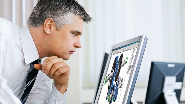 A Schaeffler coloca especial ênfase na colaboração como parceiros, por exemplo, no cálculo e desenho dos rolamentos.