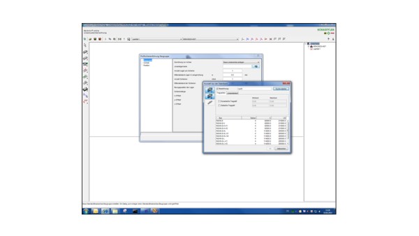 Interface de utilizador intuitiva devido a um assistente e acesso à base de dados integrada