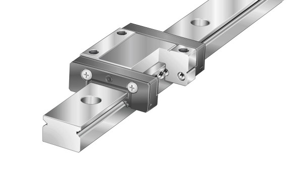 Sistemas de orientação lineares da Schaeffler: Sistemas lineares miniatura com recirculação de duas carreiras de esferas