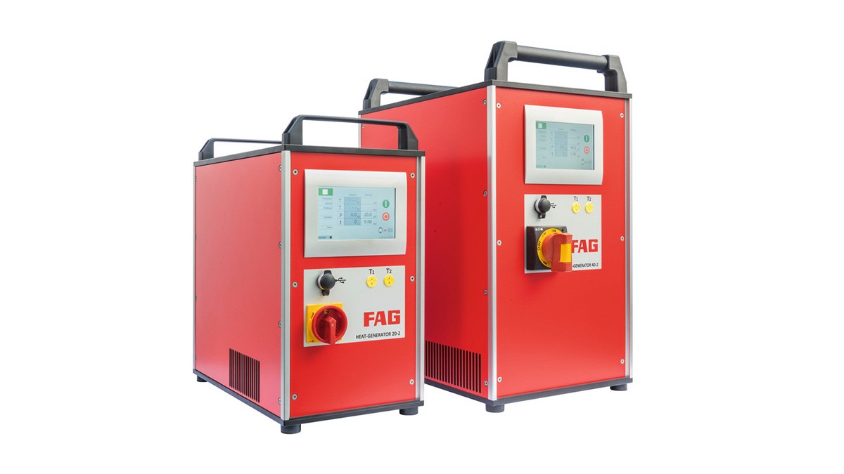 Produtos de manutenção Schaeffler: Dispositivos de indução com técnica de média frequência