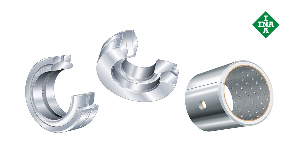 Rolamentos e casquilhos de fricção Schaeffler: Casquilhos de fricção que requerem manutenção